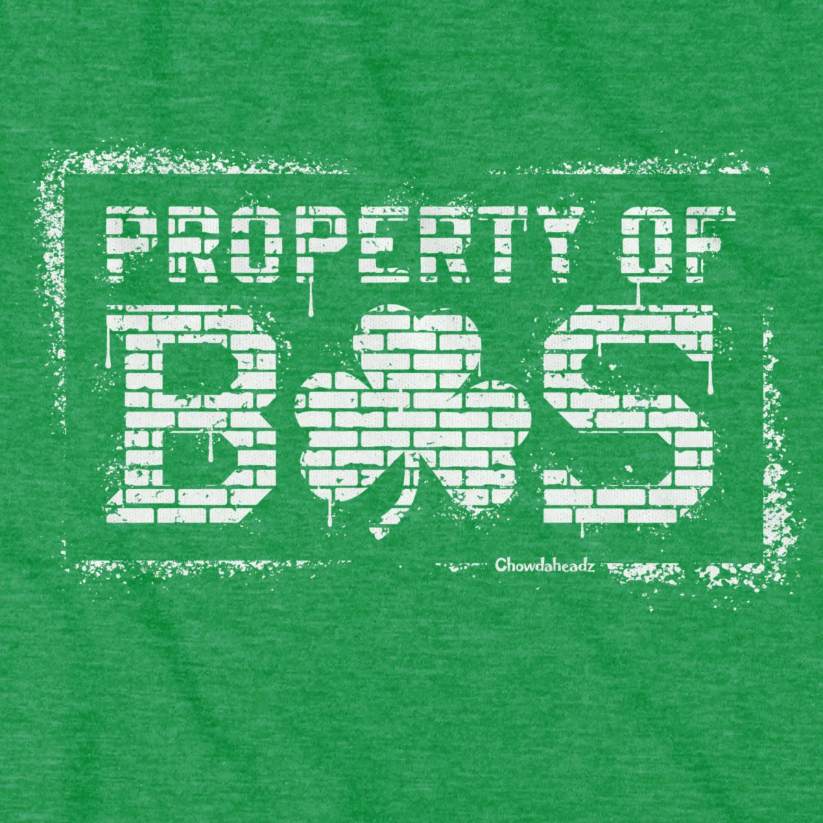 Property of BOS Shamrock Graffiti Youth T-Shirt