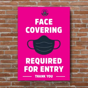 PVC Posters - Face Covering Required