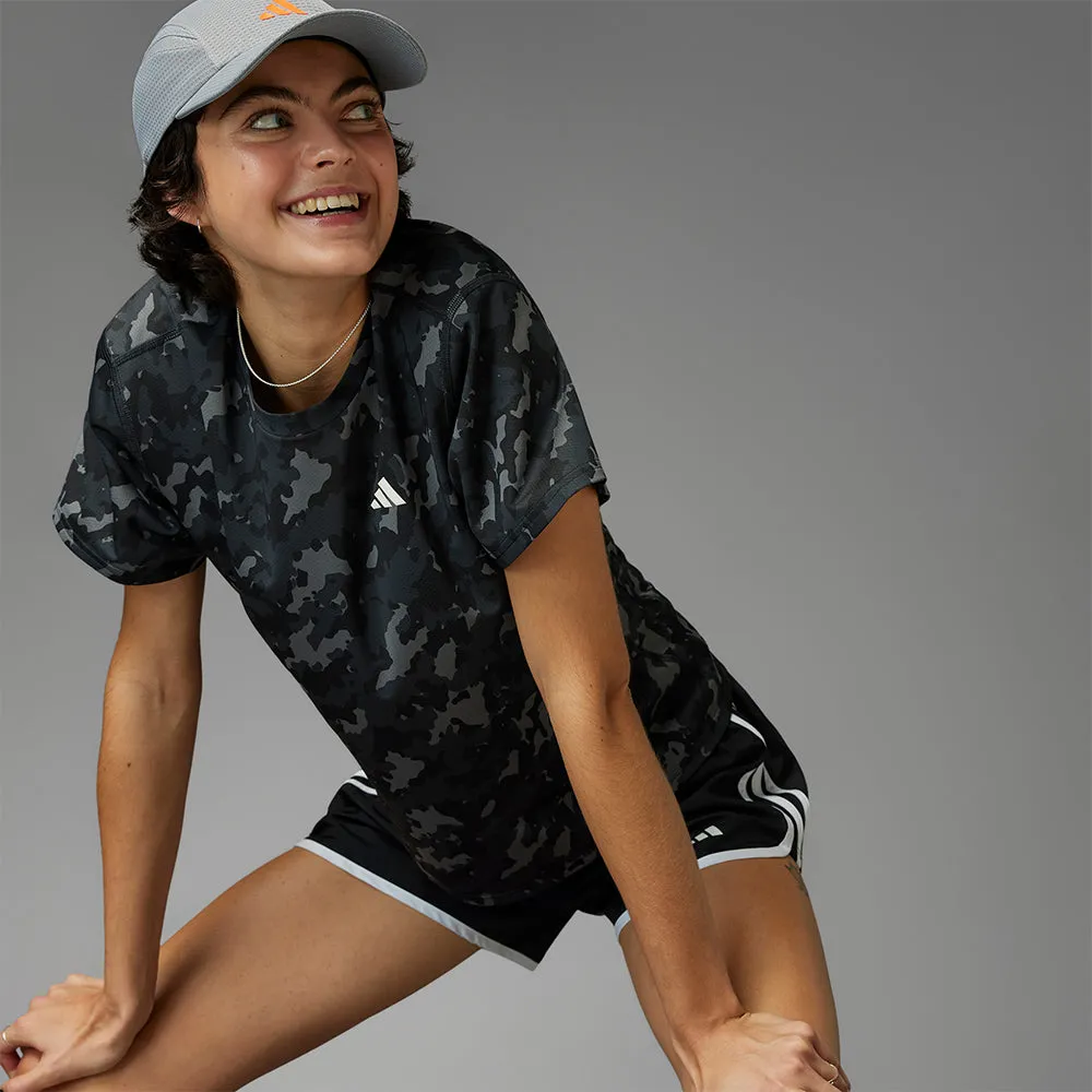 Quần Ngắn Nữ Adidas Marathon 20 - Đen