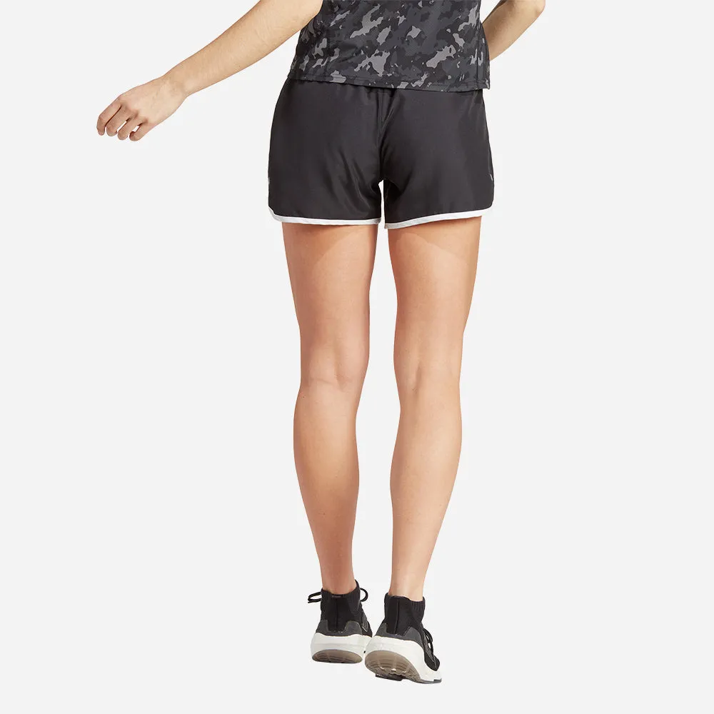 Quần Ngắn Nữ Adidas Marathon 20 - Đen