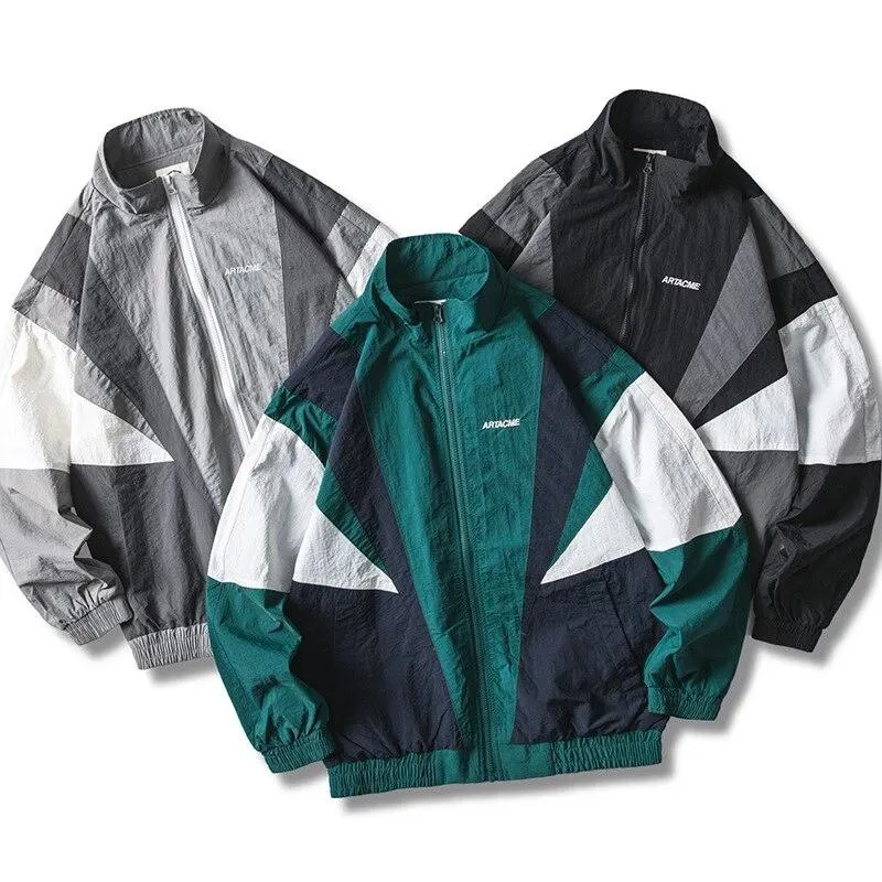 "ARTACME" Veste coupe vent retro Gris - URB1™