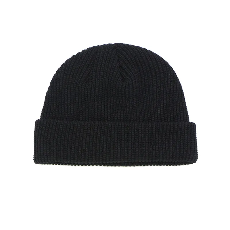 "CAPCUFF" Bonnet tricoté Streetwear Noir - URB1™