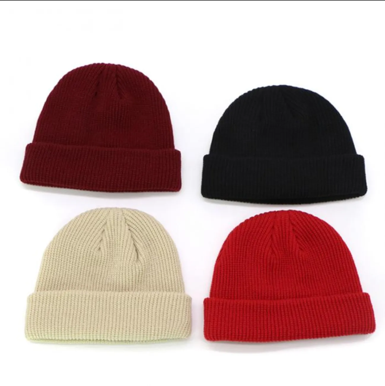 "CAPCUFF" Bonnet tricoté Streetwear Noir - URB1™