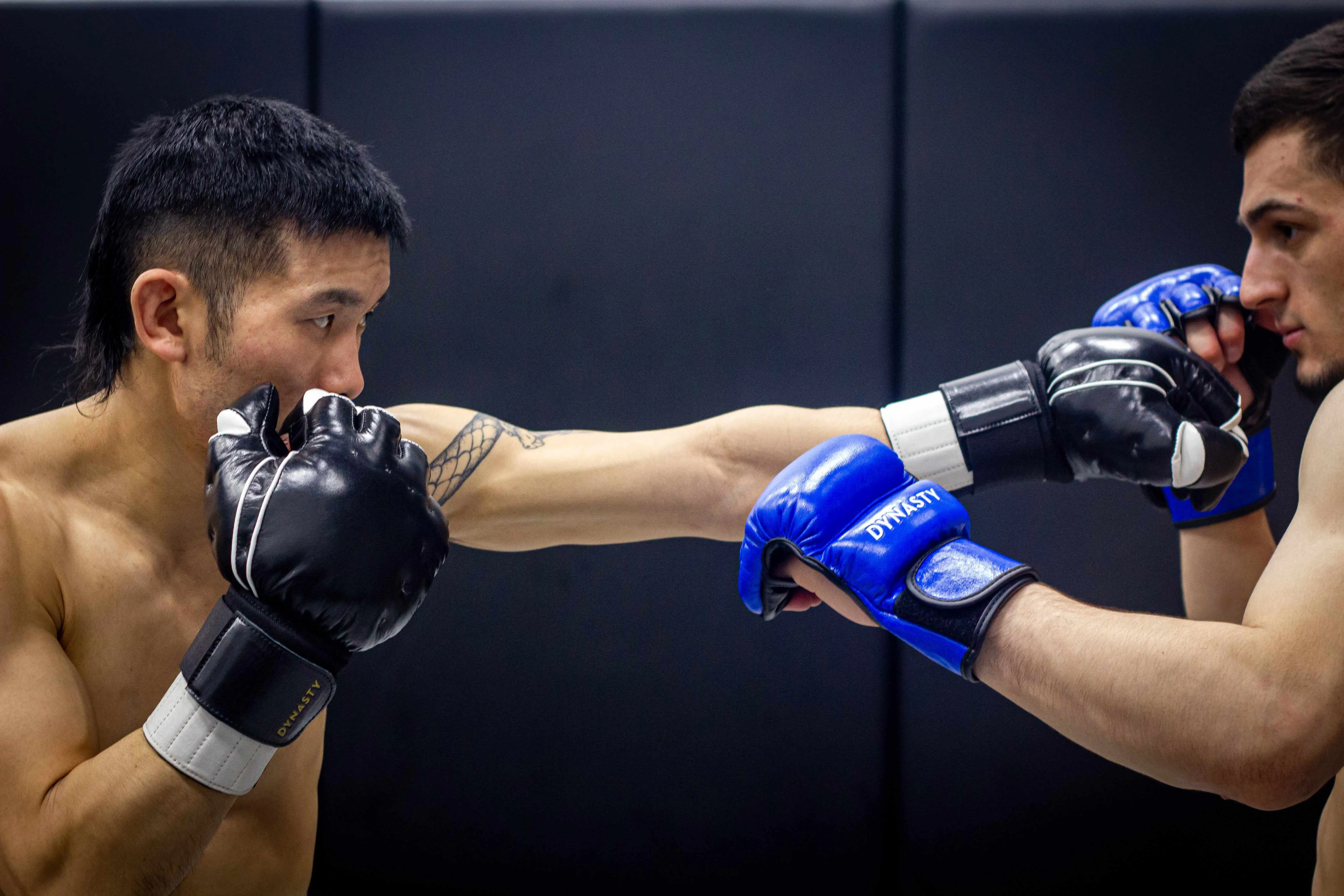 "Enter The Dragon" Old School Kung Fu Combat Gloves (Black)