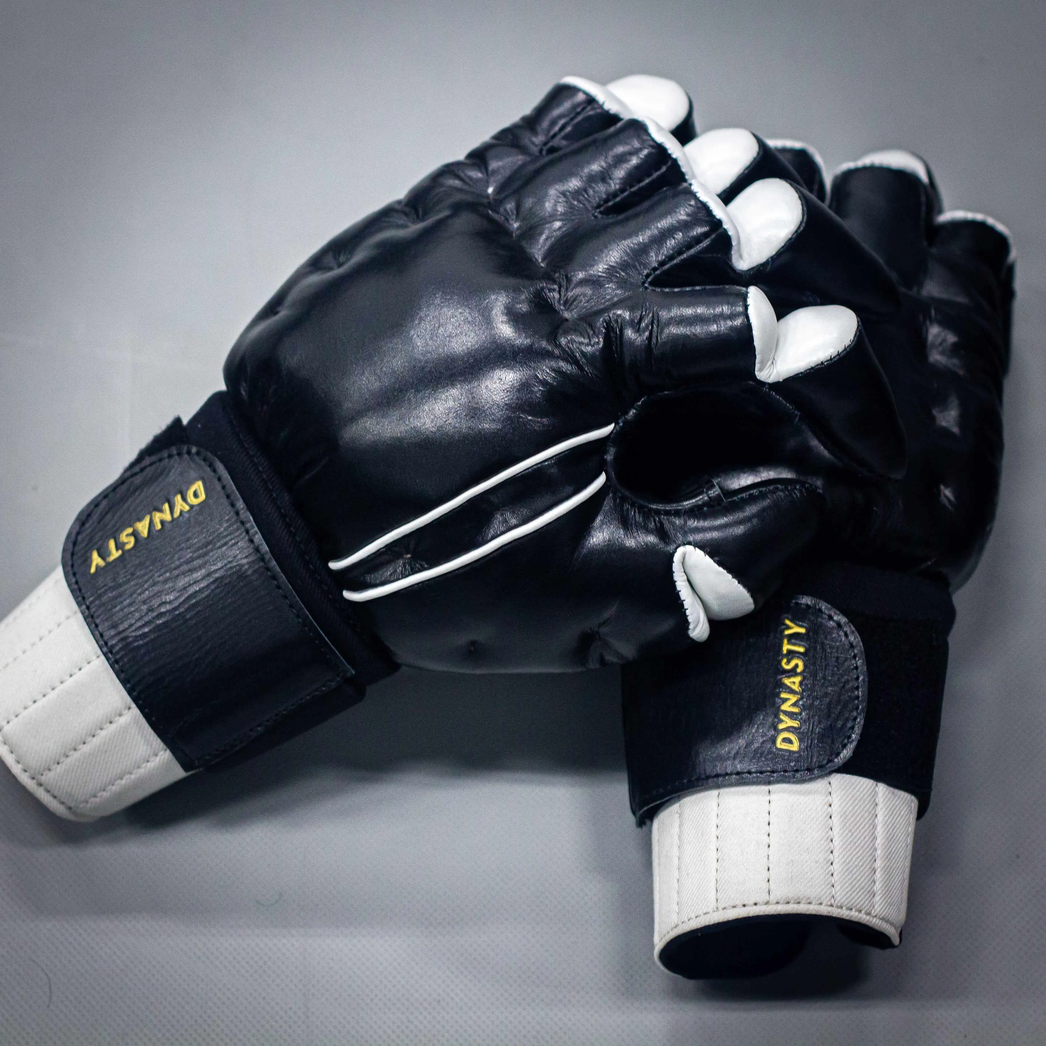 "Enter The Dragon" Old School Kung Fu Combat Gloves (Black)
