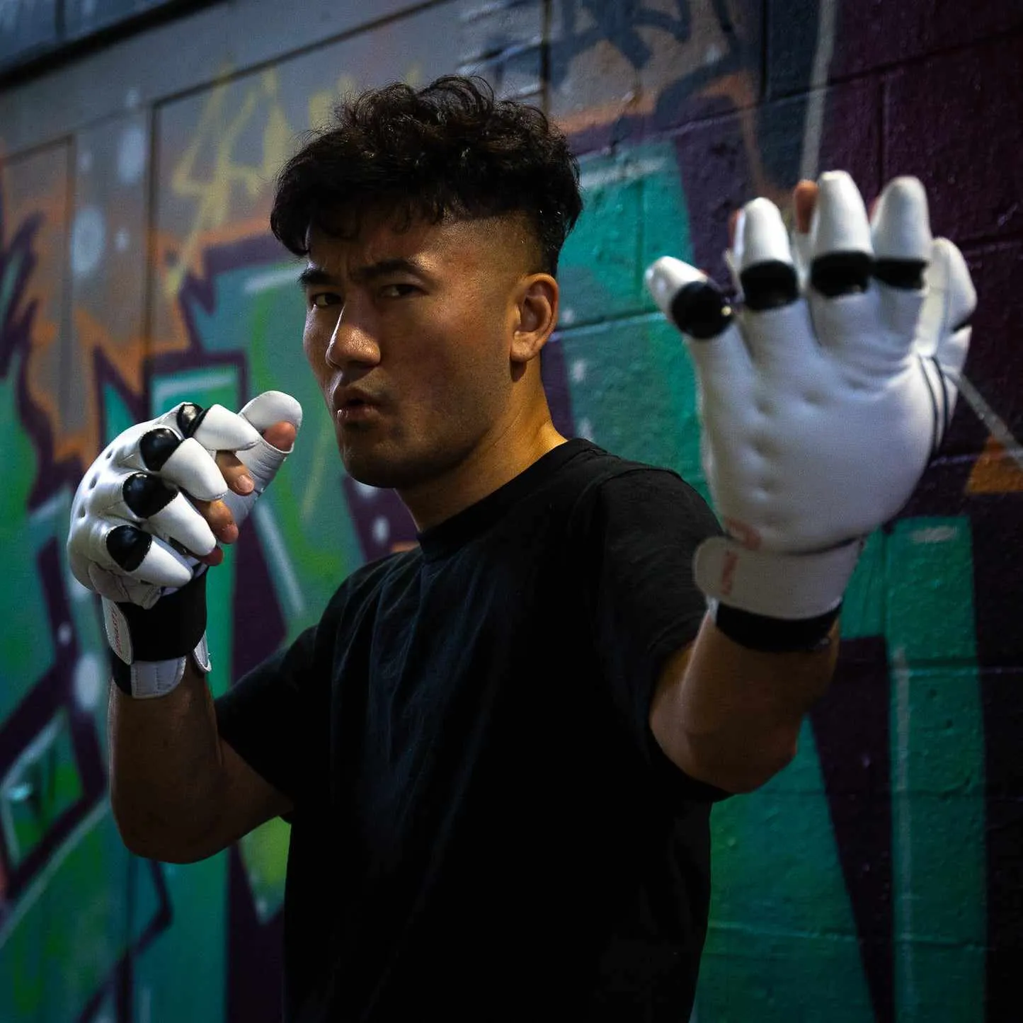 "Enter The Dragon" Old School Kung Fu Combat Gloves (White)