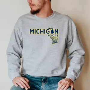 "Michigan Hoops" Men's Long Sleeve T-Shirt