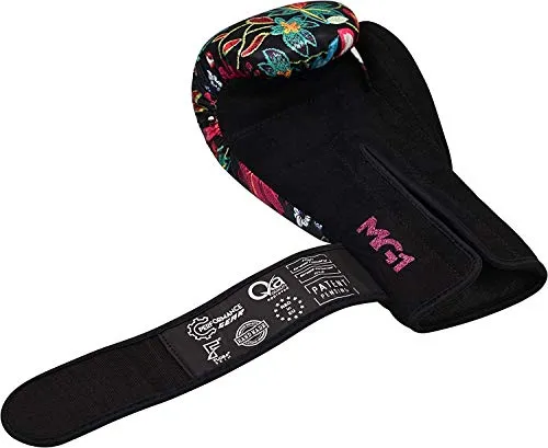 RDX Women Boxing Gloves for Training Muay Thai Flora Skin Ladies Mitts for Sparring, Fighting Kickboxing Good for Punch Bag, Focus Pads and Double End Ball Punching