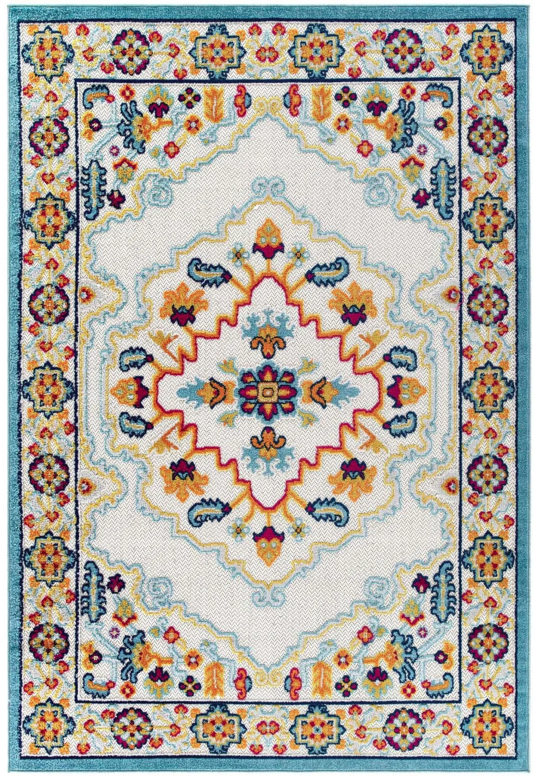 REFLECT ANSEL DISTRESSED FLORAL PERSIAN MEDALLION