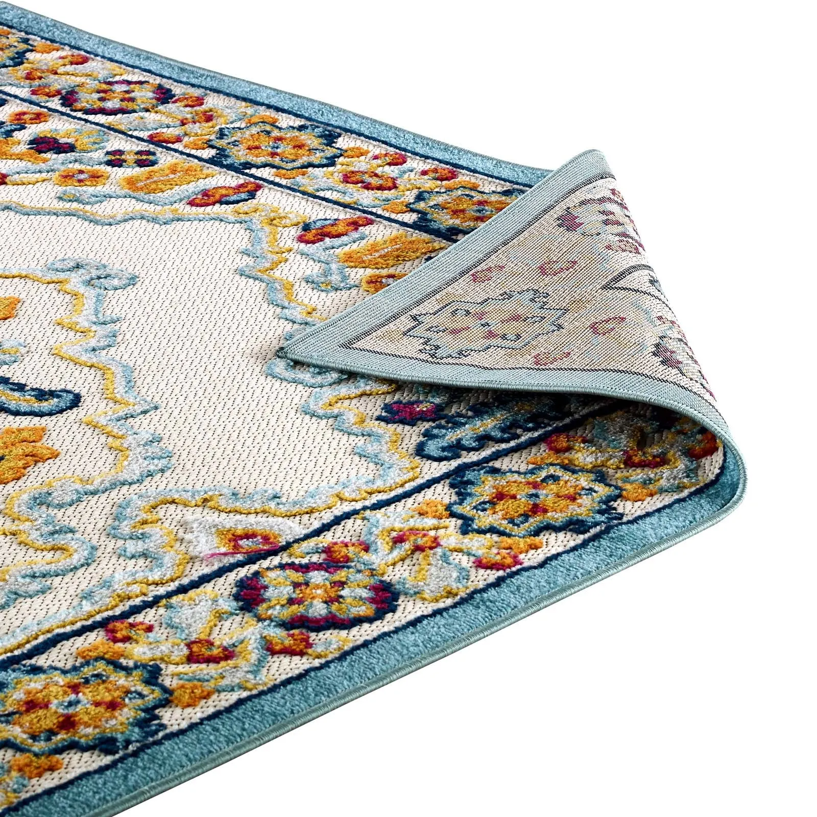REFLECT ANSEL DISTRESSED FLORAL PERSIAN MEDALLION