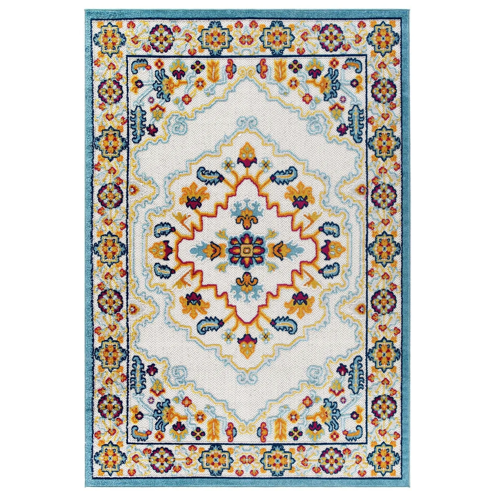 REFLECT ANSEL DISTRESSED FLORAL PERSIAN MEDALLION
