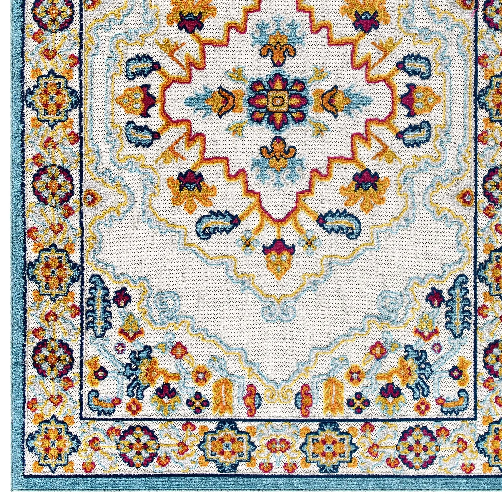 REFLECT ANSEL DISTRESSED FLORAL PERSIAN MEDALLION