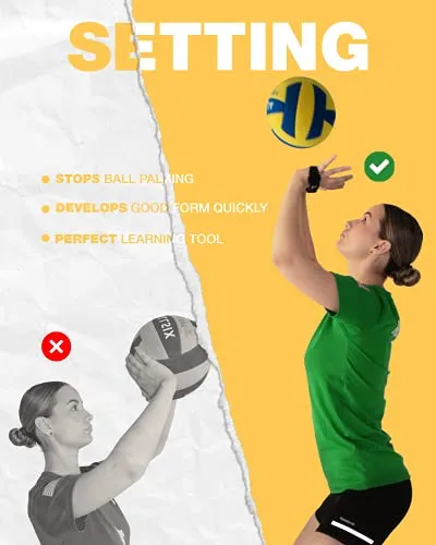 Regius Volleyball Training Equipment 3.0 - Premium Solo Trainer, Perfect for Beginners Practicing Serving, Setting and Spiking, Great Gift Idea - Yellow