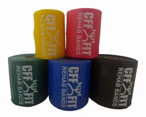 REHAB BANDS - NON-LATEX RESISTANCE BANDS - 25 YARD ROLL