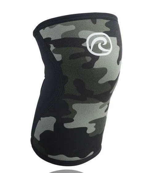 REHBAND UNISEX KNEE SLEEVES RX SUPPORT 5MM CAMO USED BY THE BEST WEIGHTLIFTERS