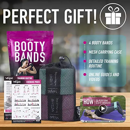 Resistance Bands for Working Out with Exercise Guide. Fabric Booty Bands for Women Men. Workout Bands Leg Bands for Working Out. Hip Resistance Loops for Squat Butt Glute Set Fitness Home Elastic Band