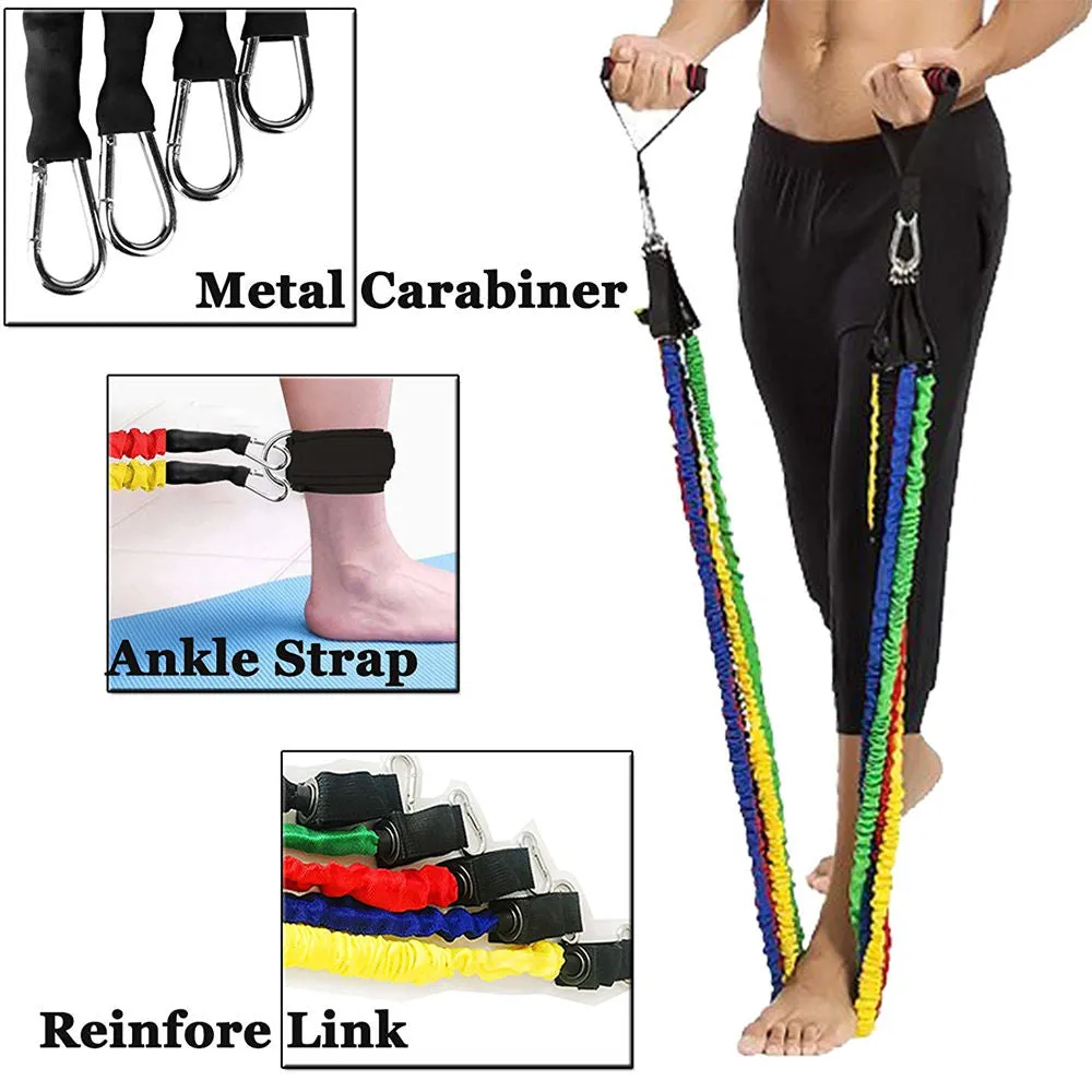 Resistance Bands Set, Portable Home Workouts Accessories, Exercise Bands