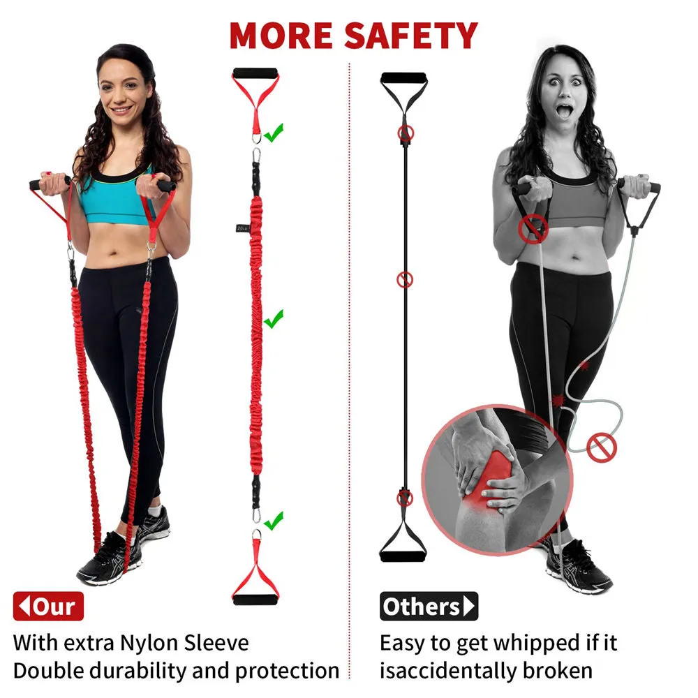 Resistance Bands Set, Portable Home Workouts Accessories, Exercise Bands