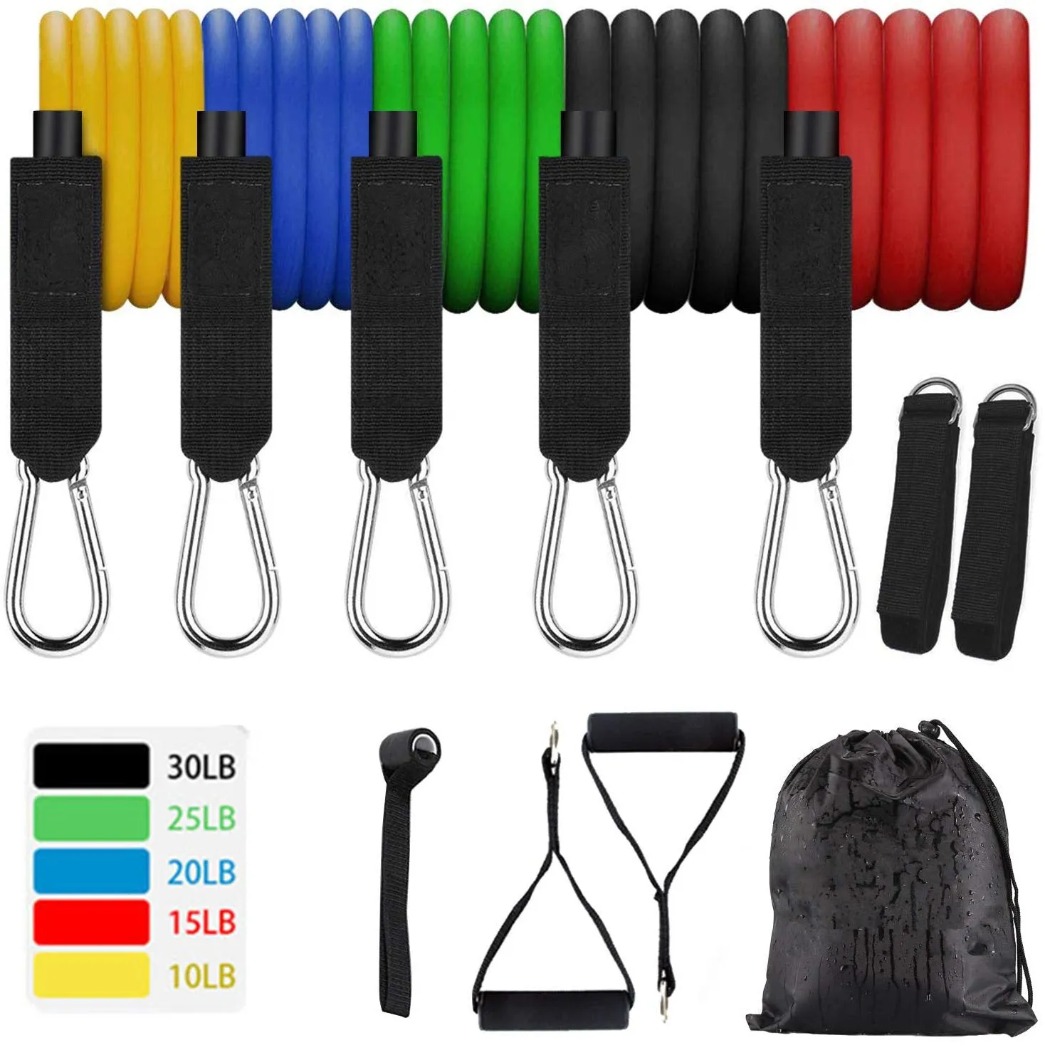 Resistance Bands Set, Portable Home Workouts Accessories, Exercise Bands