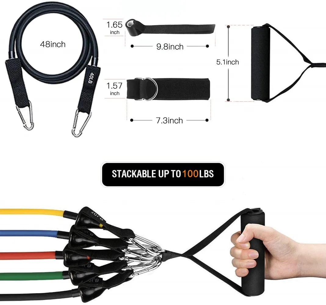 Resistance Bands Set, Portable Home Workouts Accessories, Exercise Bands
