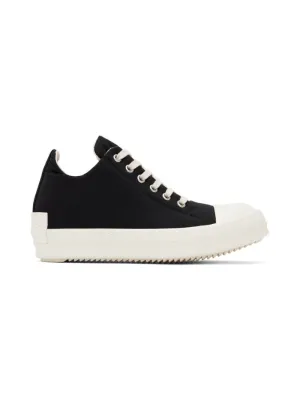 RICK OWENS DRKSHDW Black Taffeta Sneakers