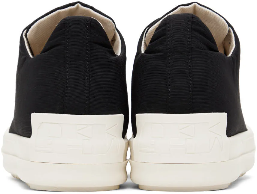 RICK OWENS DRKSHDW Black Taffeta Sneakers