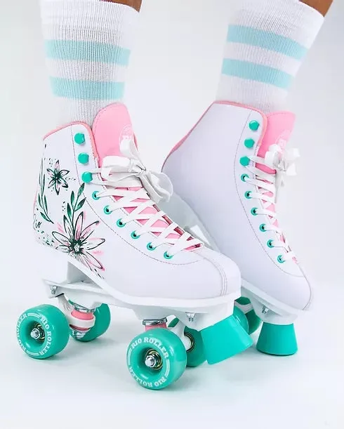 Rio Roller Artist Floral Roller Skates