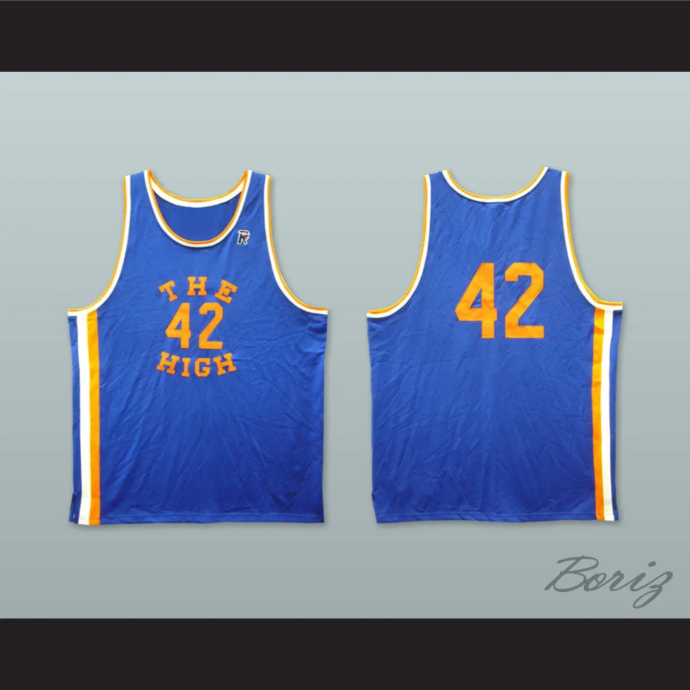 Rucker Park The High 42 Blue Basketball Jersey