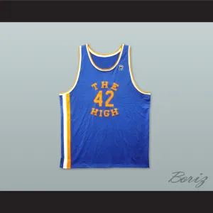 Rucker Park The High 42 Blue Basketball Jersey