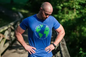 Runner T-shirt - The World is Your Treadmill. Run All Over It. - Running Travel Marathon
