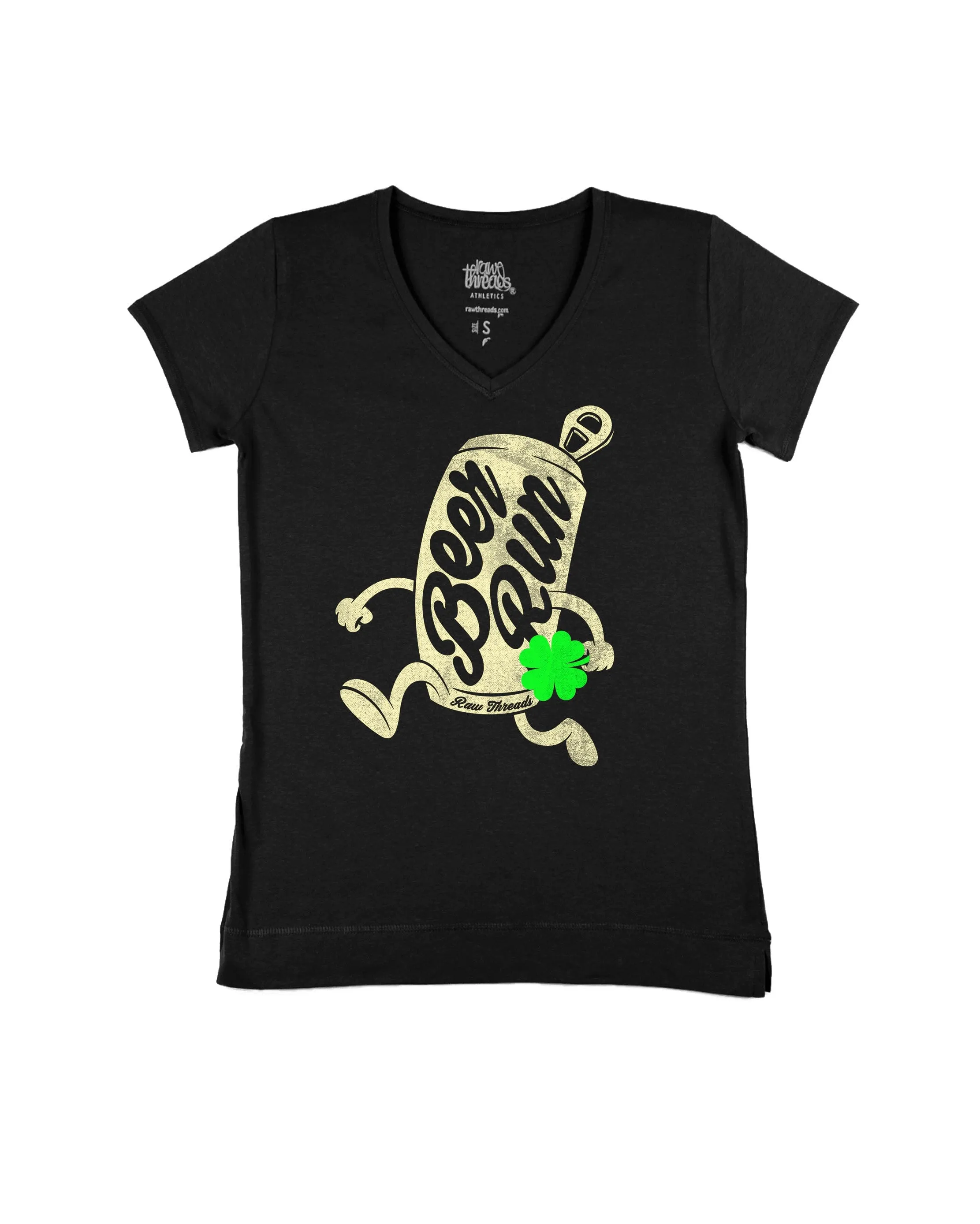 Running Beer Can with Shamrock
