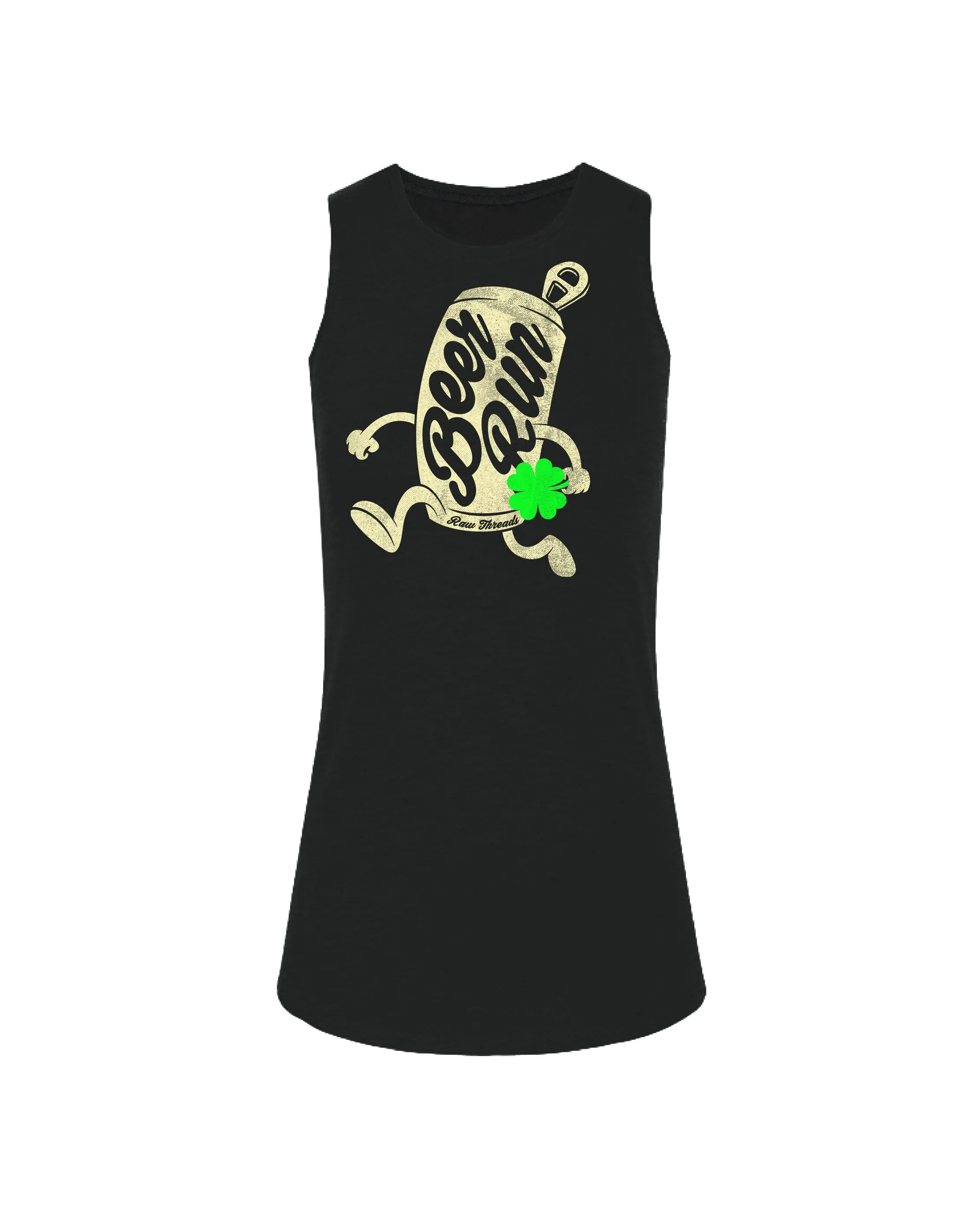 Running Beer Can with Shamrock