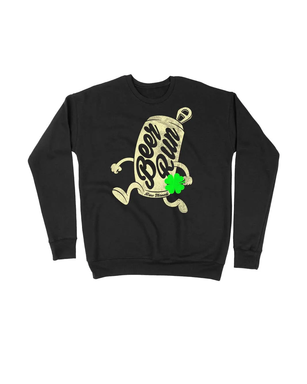 Running Beer Can with Shamrock