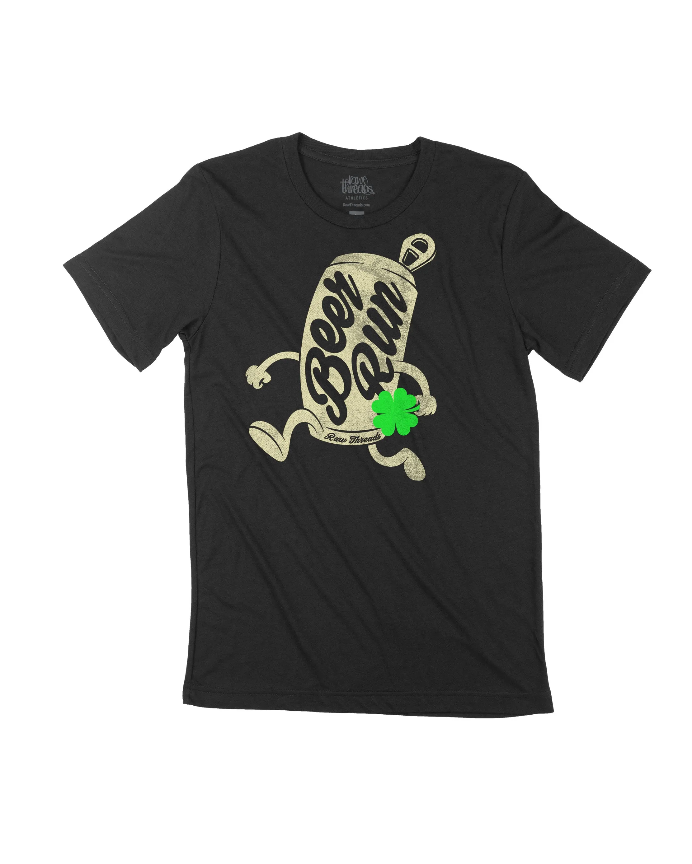Running Beer Can with Shamrock