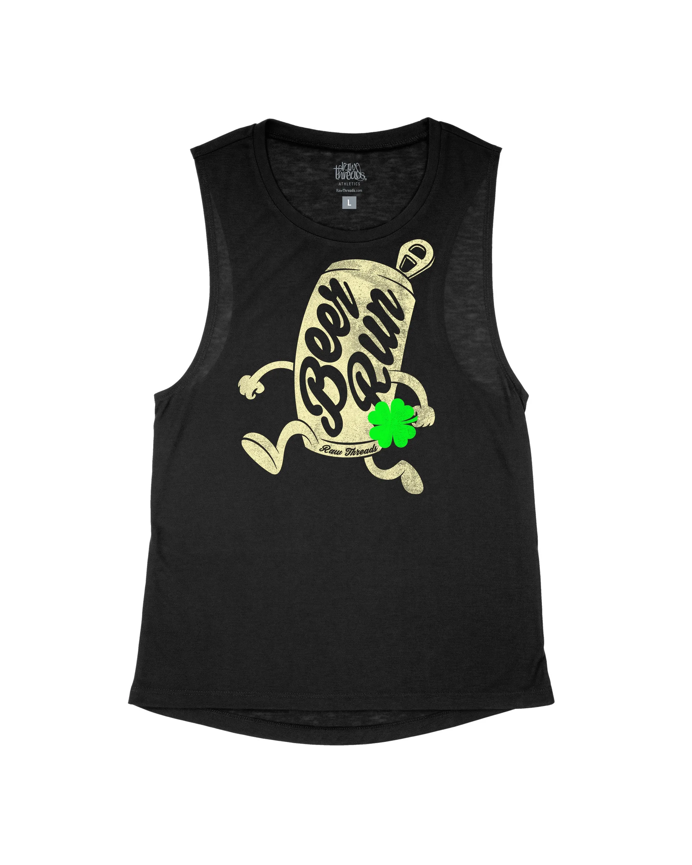 Running Beer Can with Shamrock