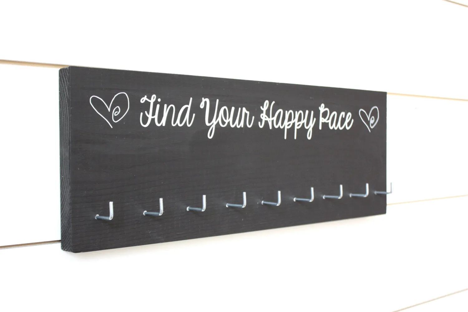 Running Medal Holder - Find Your Happy Pace - Medium