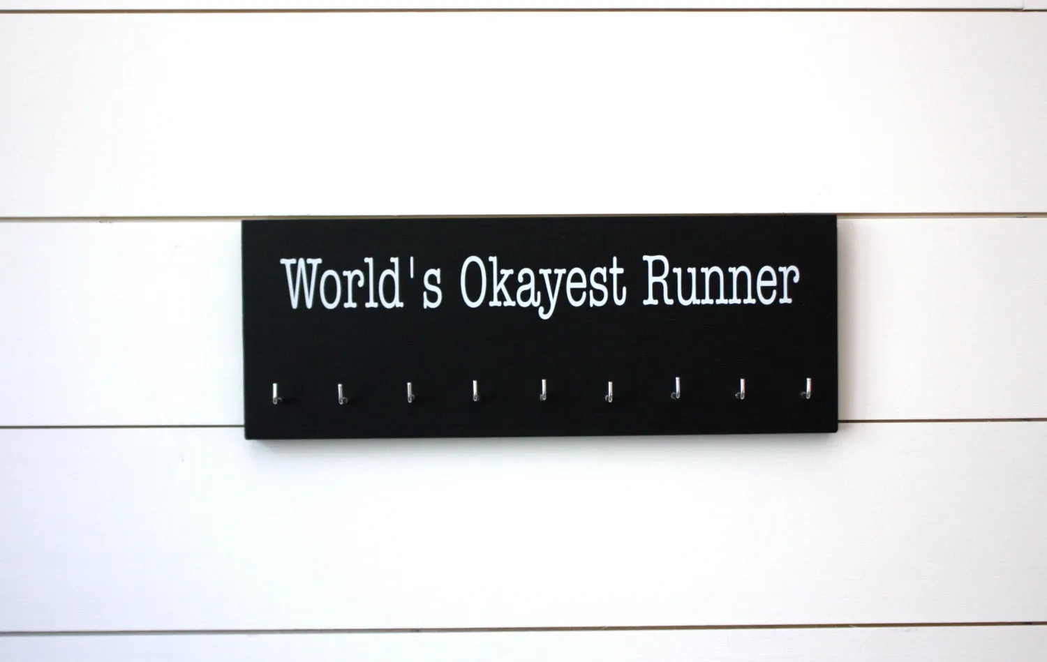 Running Medal Holder - World's Okayest Runner - Medium