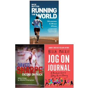 Running The World, Enigma on Track, Jog on Journal 3 Books Collection Set by Nick Butter, David Sharpe & Bella Mackie