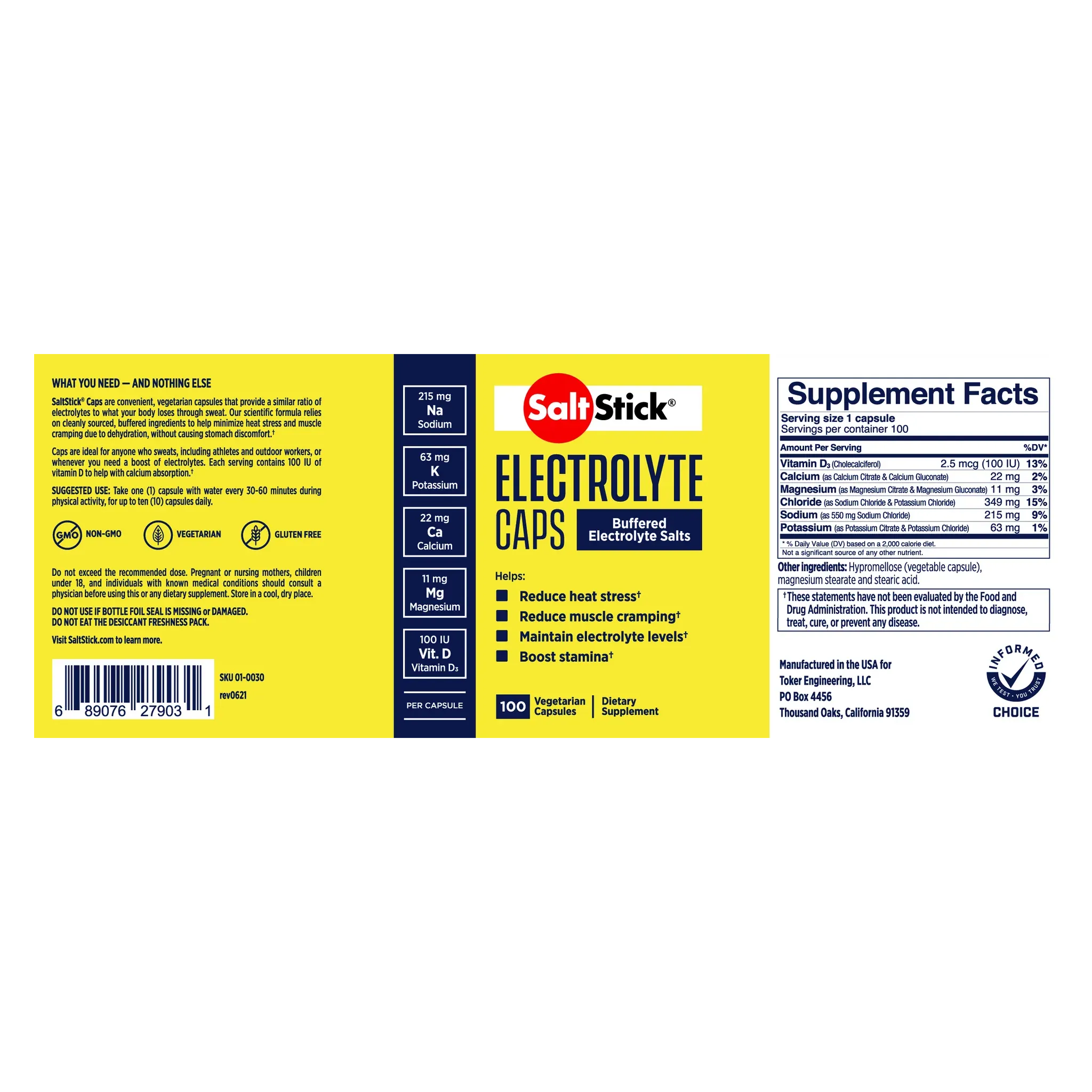 SALTSTICK 100 CAPSULES - SAVE 10%