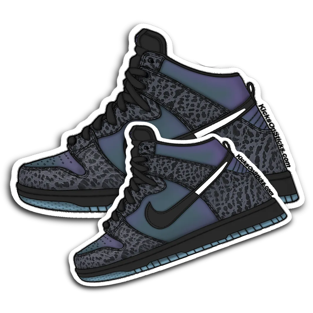 SB Dunk High "Black Sheep Hornets" Sneaker Sticker