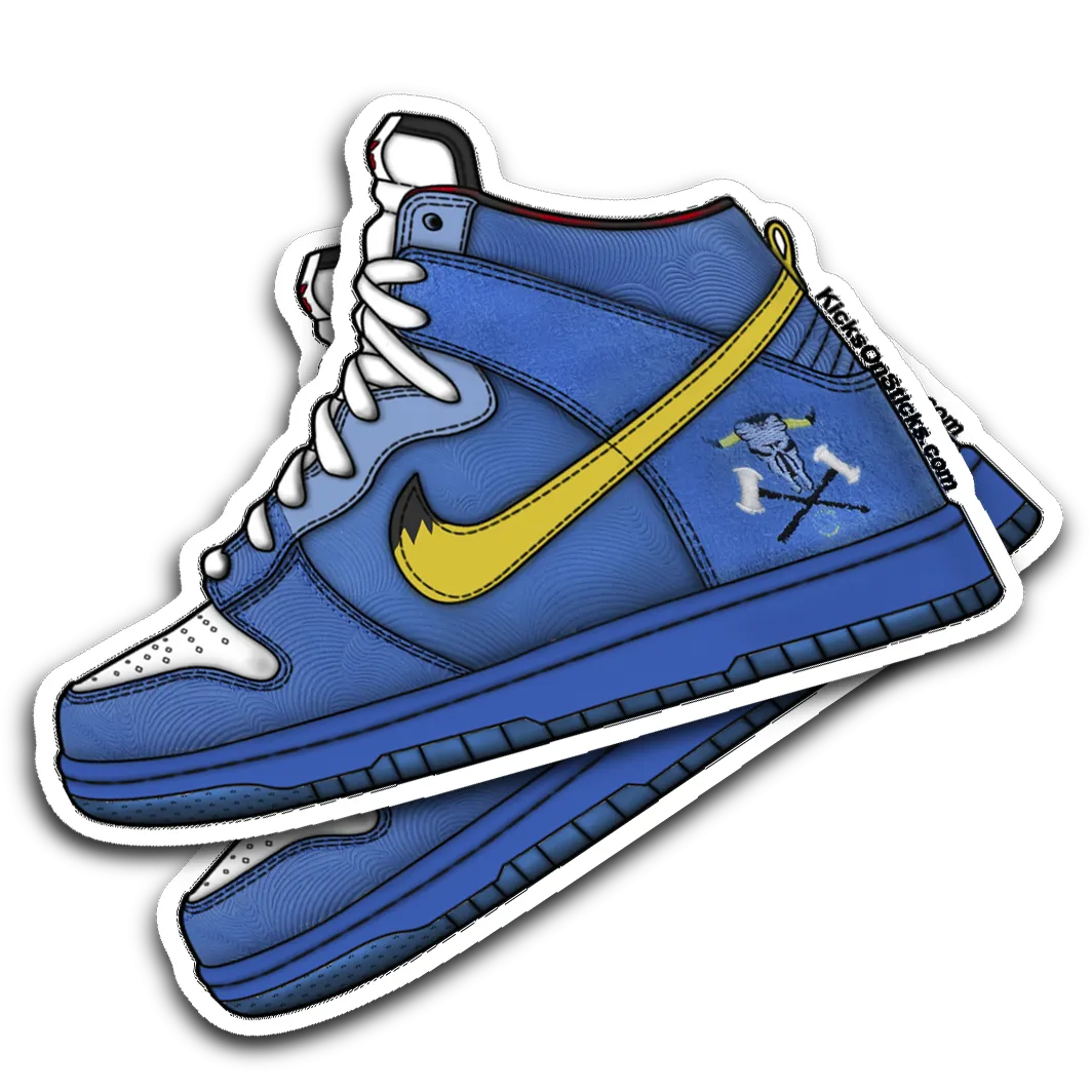 SB Dunk High "Blue Ox" Sneaker Sticker