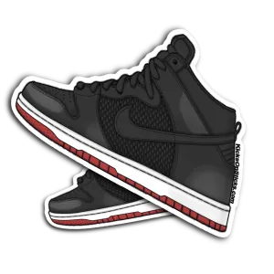 SB Dunk High "Bred" Sneaker Sticker