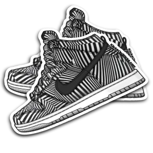 SB Dunk High "Concept Car" Sneaker Sticker