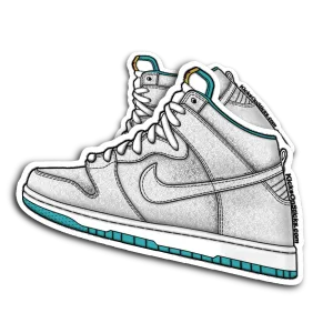 SB Dunk High "Flamingo" Sneaker Sticker