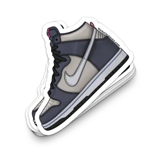 SB Dunk High "Medium Grey Pink" Sneaker Sticker