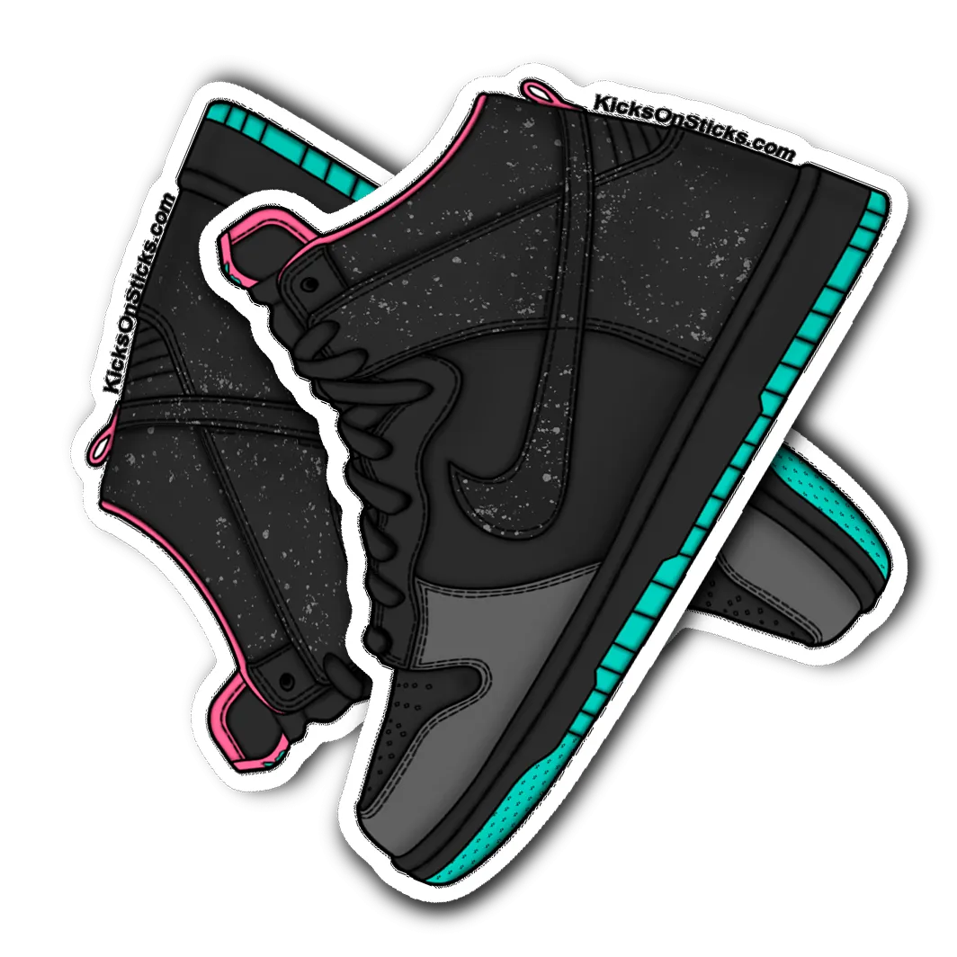 SB Dunk High "Northern Lights" Sneaker Sticker