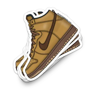 SB Dunk High "Wheat" Sneaker Sticker