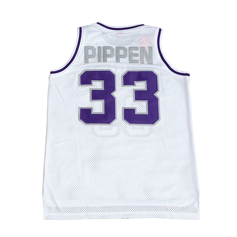 SCOTTIE PIPPEN WHITE HIGH SCHOOL BASKETBALL YOUTH JERSEY