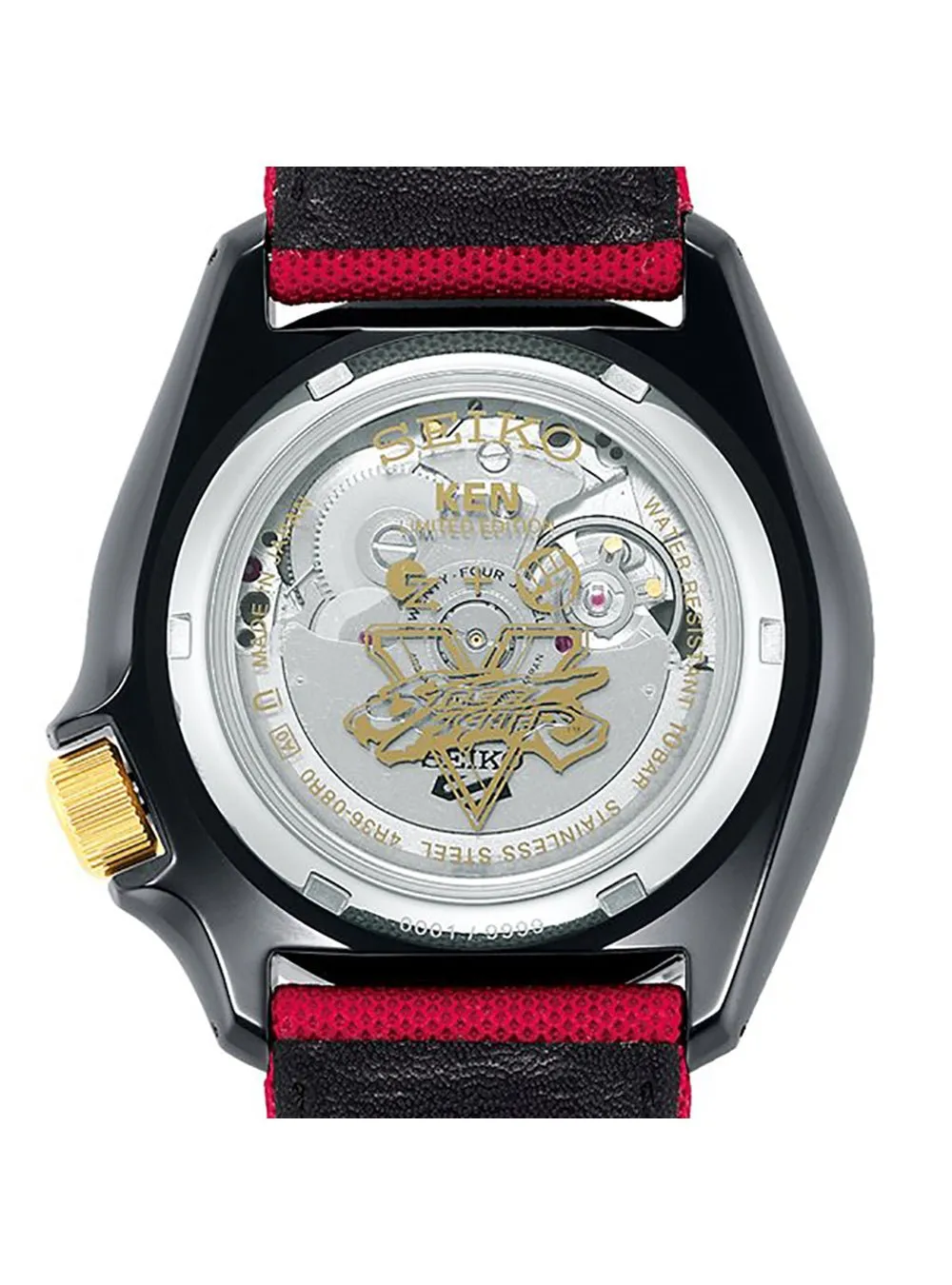 SEIKO 5 SPORTS STREET FIGHTER V LIMITED EDITION KEN MODEL SBSA080 MADE IN JAPAN JDM