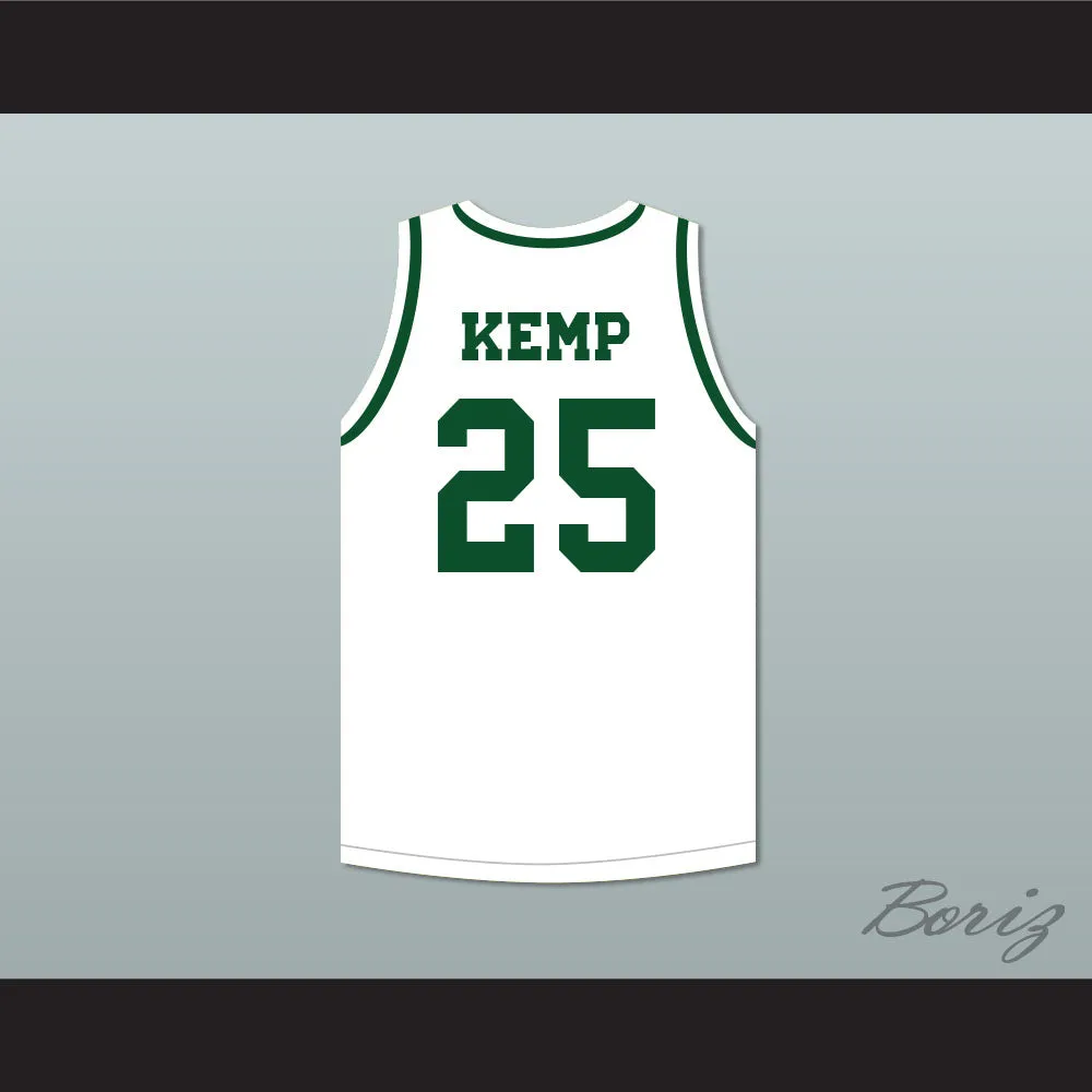 Shawn Kemp 25 Concord Junior High School White Basketball Jersey